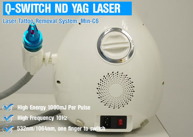 1064nm máquina de c4q conmutado, equipo del laser del ND YAG del retiro del laser del tatuaje