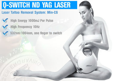 Laser de c4q conmutado del ND YAG de la máquina del laser de Pico del tratamiento de la piel para la pigmentación