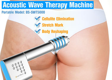 Máquina de la terapia de la onda acústica del tratamiento de las celulitis, equipo de la terapia de choque