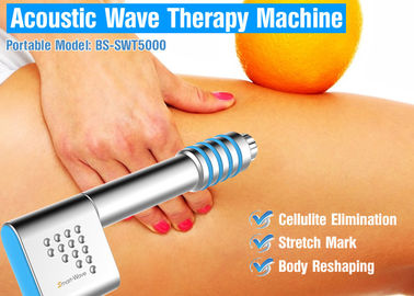 Máquina de la terapia de la onda acústica del tratamiento de las celulitis, equipo de la terapia de choque