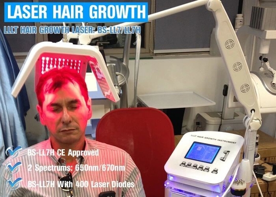 La terapia del laser de la terapia LLLT del pelo crece el pelo con la máquina real del nuevo crecimiento del pelo del laser de los diodos