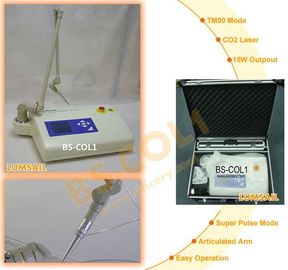 Equipo quirúrgico del laser del CO2 portátil de 15 vatios para el hospital/la clínica con la protección de la seguridad