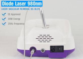 La máquina portátil del laser del diodo el de alta frecuencia 980nm para la piel marca retiro con etiqueta