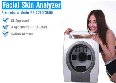 Máquina del probador de la piel de la cara llena del salón de belleza con la ayuda multilingue ligera ULTRAVIOLETA/del RGB/del PL