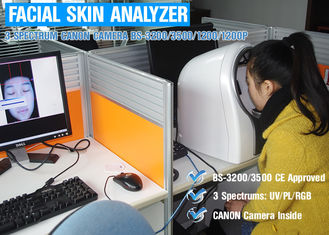 Peso facial los 40CM los x 30CM los X 35CM de la máquina 12Kg del analizador de la piel del uso 3D del salón de belleza
