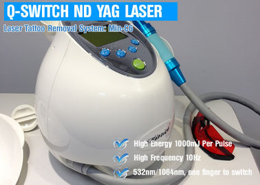 máquina del retiro del tatuaje del laser de 1064nm Yag, laser del interruptor de Q para la cara