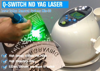 máquina del retiro del tatuaje del laser del interruptor de 1064nm Q, laser del ND Yag para el retiro del pelo