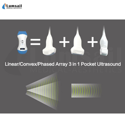 Cuerpo linear organizado - arsenal 3 en 1 escáner del ultrasonido del bolsillo del PDA con el APP