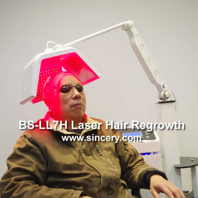 Energía del laser del pelo del nuevo crecimiento de la longitud de onda profesional 650nm/670nm del dispositivo ajustable